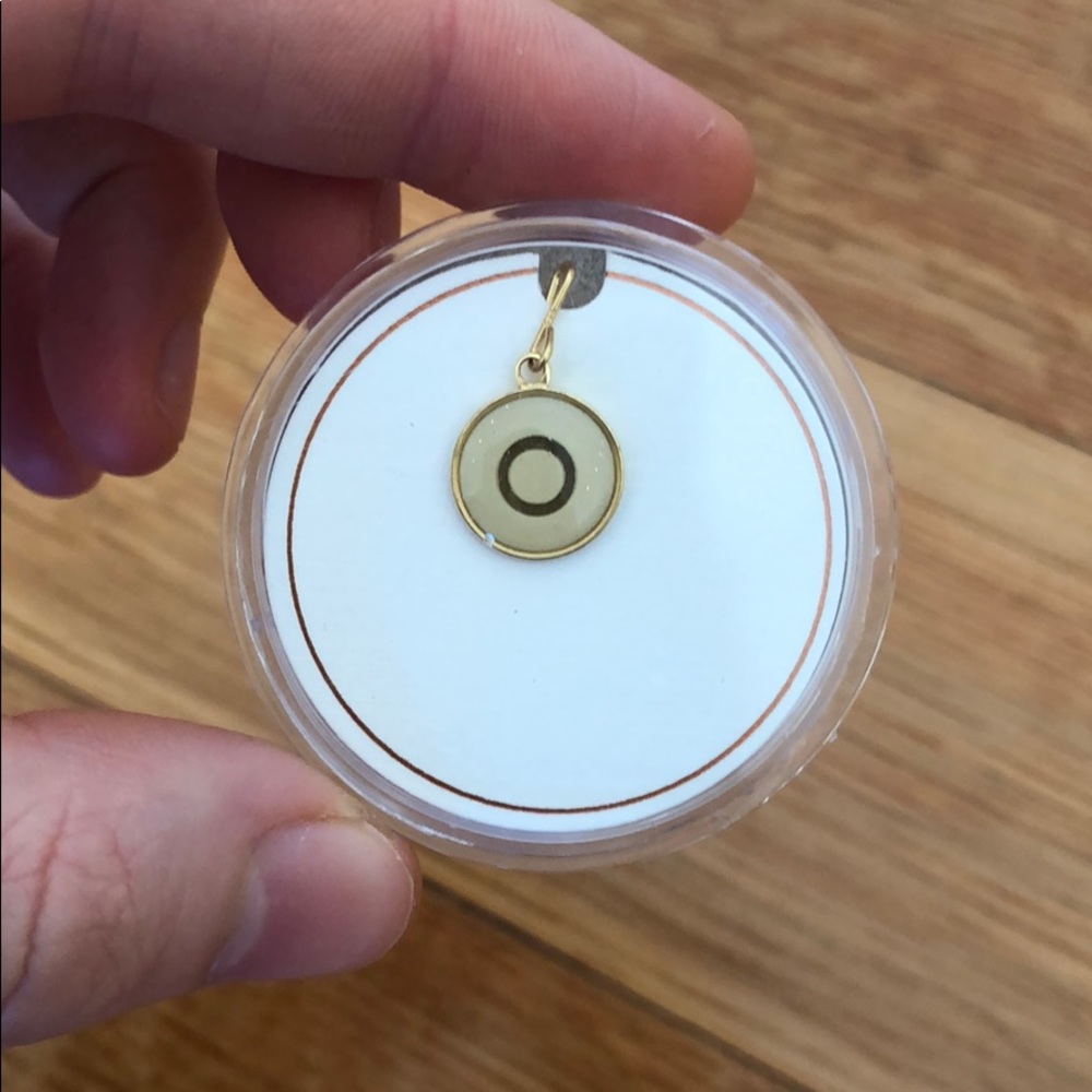 Alex and ani O necklace charm 14k gold plated - Picture 1 of 2